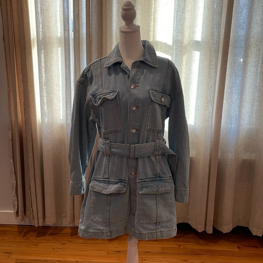 Zara | M | Long sleeve denim dress